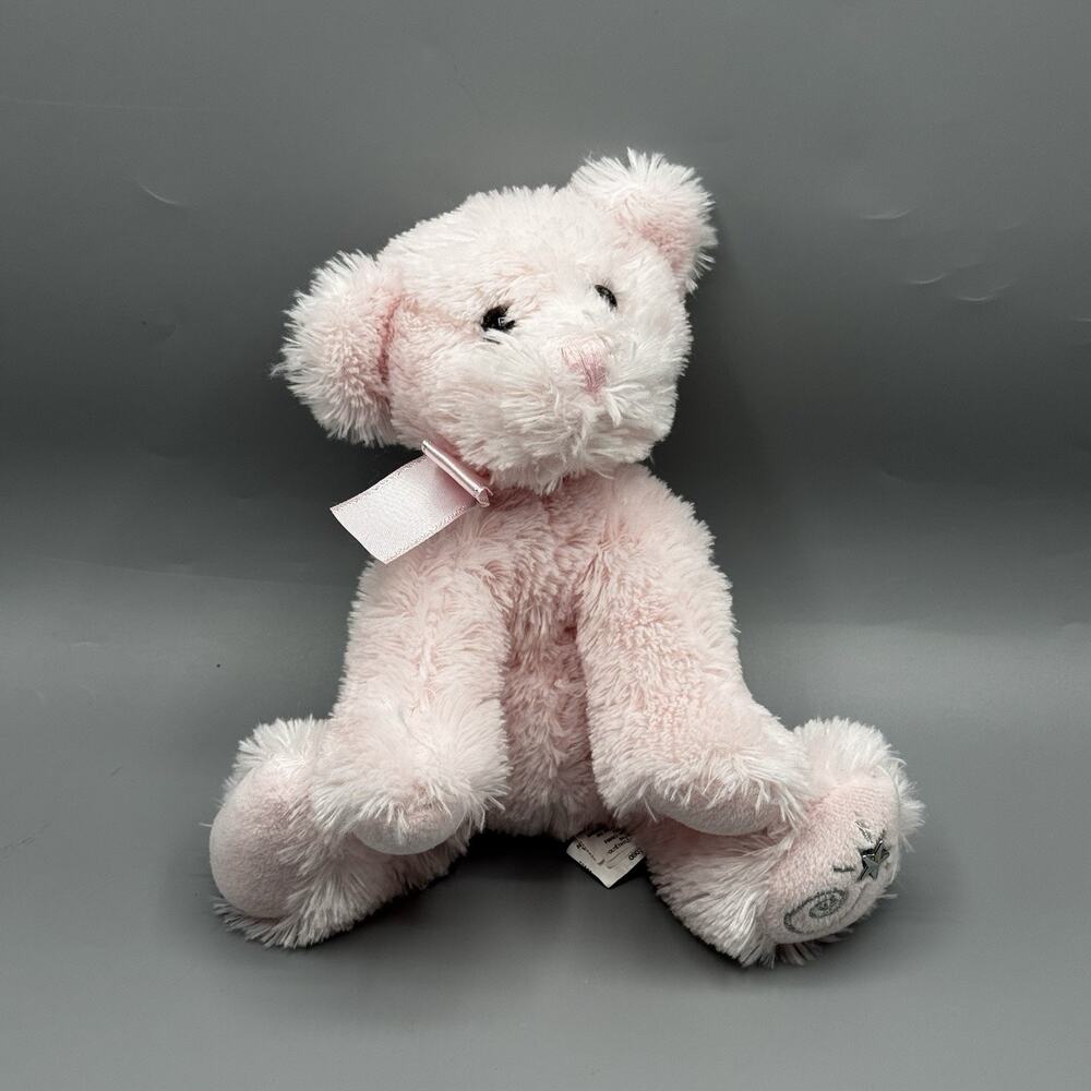 Vintage Russ 2006 Shining Stars Pink Bear Stuffed Small Teddy Bear 10" NO CODE